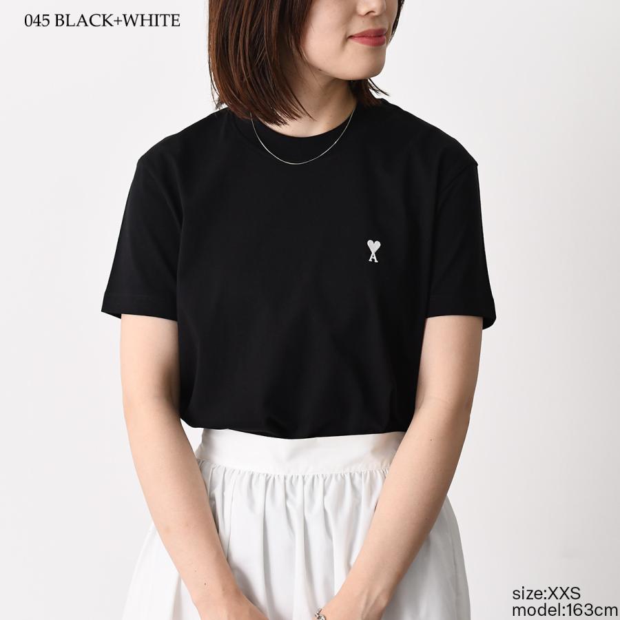 【5％OFF】AMI ALEXANDRE MATTIUSSI AMI DE COEUR AMI PARIS アミパリス Tシャツ ライトコットンジャージー HTS346 724 レディース 爆買の画像