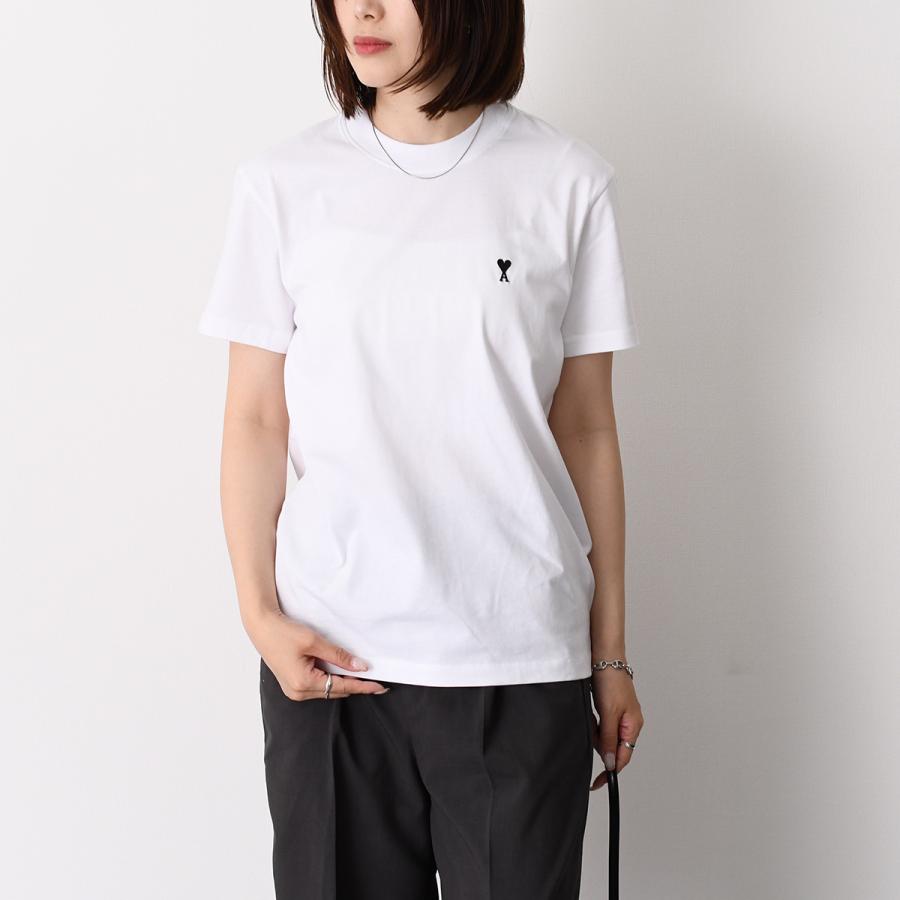 【5％OFF】AMI ALEXANDRE MATTIUSSI AMI DE COEUR AMI PARIS アミパリス Tシャツ ライトコットンジャージー HTS346 724 レディース 爆買の画像