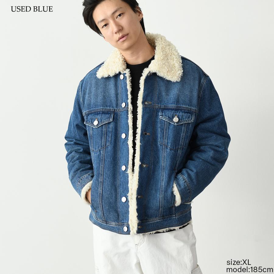 ami alexandre mattiussi デニムボアジャケット AMI Alexandre Mattiussi ALEXANDRE MATTIUSSI アミ パリス