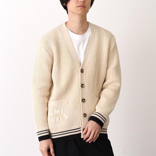 2/23までセール 極美品Ami Paris カーディガン L ベージュ AMI Alexandre Mattiussi AMI PARIS アミパリス カーディガン トップス