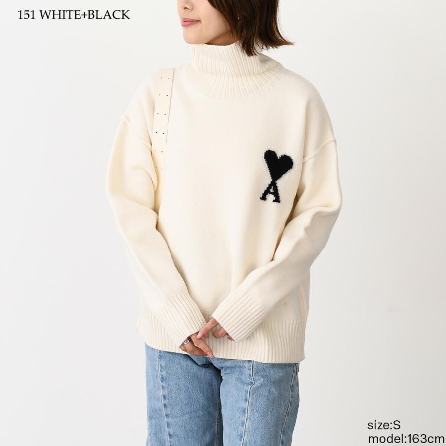 新品　AMI ALEXANDRE MATTIUSSI Ami de Coeur Ami Large De Coeur Crewneck Sweater Red | The Webster