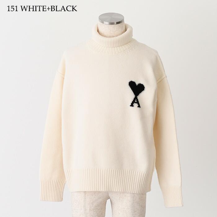 新品　AMI ALEXANDRE MATTIUSSI Ami de Coeur Ami Large De Coeur Crewneck Sweater Red | The Webster