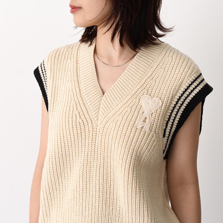 アミパリス ニットベスト AMI Alexandre Mattiussi AMI PARIS アミパリス ニットベスト トップス