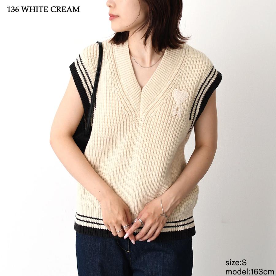 アミパリス　ベスト AMI Alexandre Mattiussi AMI PARIS アミパリス ニットベスト トップス