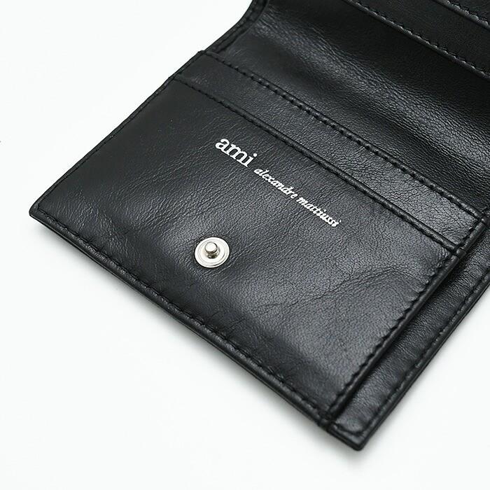 AMI Paris 二つ折り財布 ブラック 中古 AMI Alexandre Mattiussi 【残りわずか】AMI PARIS アミパリス アミ