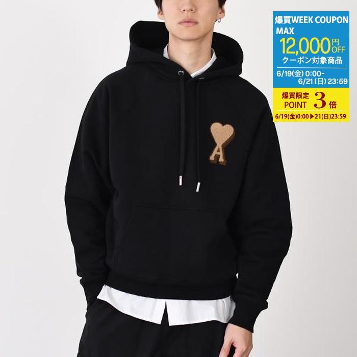 AMI PARIS｜AMI DE COEUR コットンフリース パーカー AMI Alexandre Mattiussi アミパリス トップス パーカー AMI DE COEUR