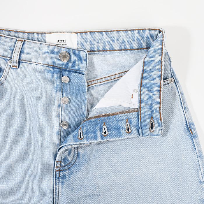 ami ライトブルー ストレートデニム