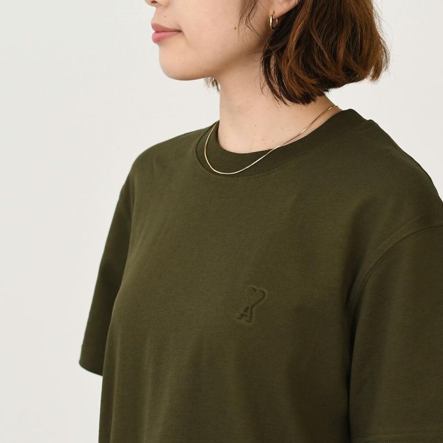 【5/31〜ポイント5倍】AMI PARIS アミパリス トップス ヘビージャージークラシックフィット レディース AMI ALEXANDRE MATTIUSSI 爆買の画像