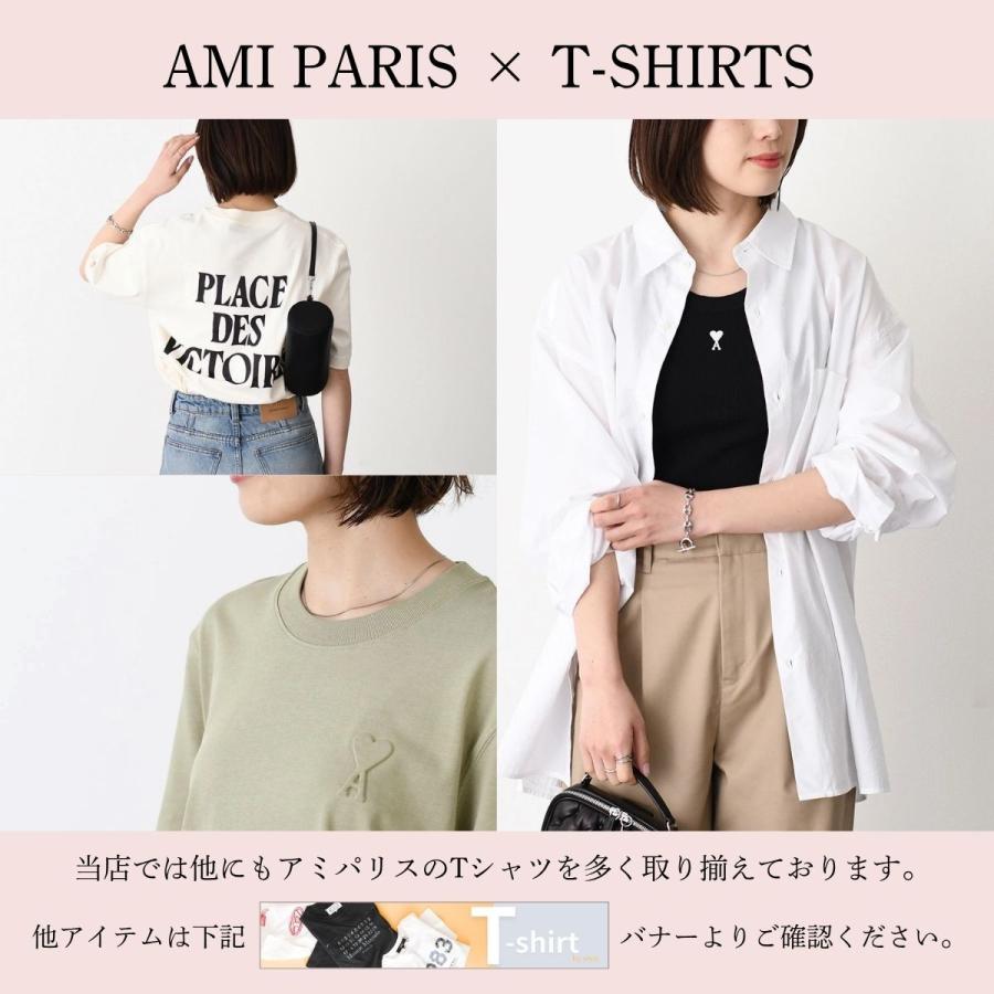 アミ AMI AMI DE COEUR 半袖Tシャツ 衣料品 トップス コットン レディース ホワイト系 UTS035.724L 【新品】 AMI Alexandre Mattiussi アミパリス Tシャツ Ami de Coeur コットン