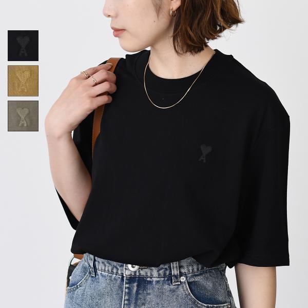 アミパリス tシャツ AMI PARIS (アミパリス ) ワンポイントバックロゴ ストライプ柄