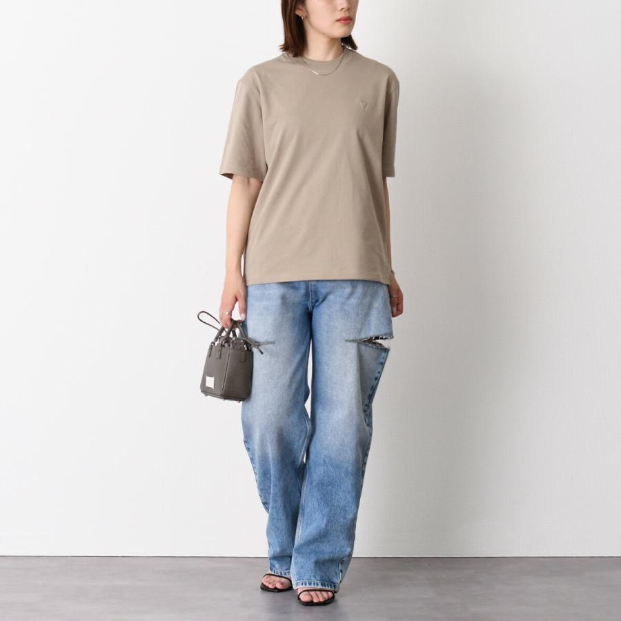 AMI Paris ヘビーコットンジャージー Tシャツ AMI Alexandre Mattiussi 【Tシャツフェア5％OFF+ポイント5倍】AMI