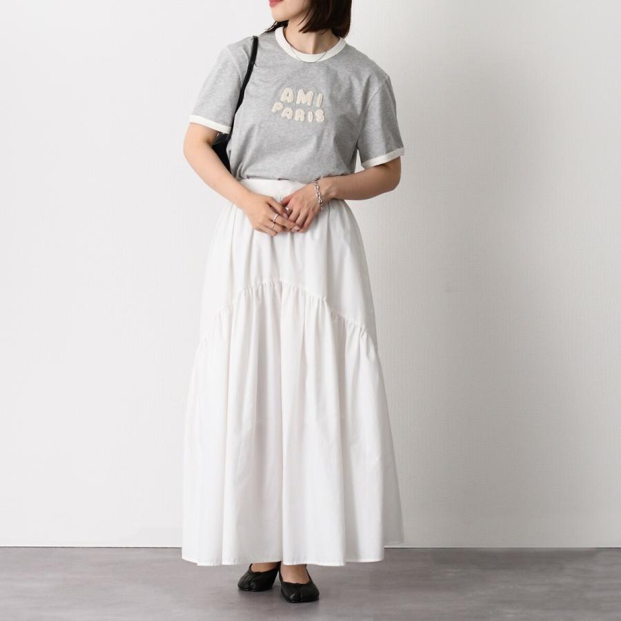 【5/31〜ポイント5倍】AMI ALEXANDRE MATTIUSSI アミパリス Tシャツ ニットパッチ クラシックフィット UTS371 724 レディース 爆買の画像