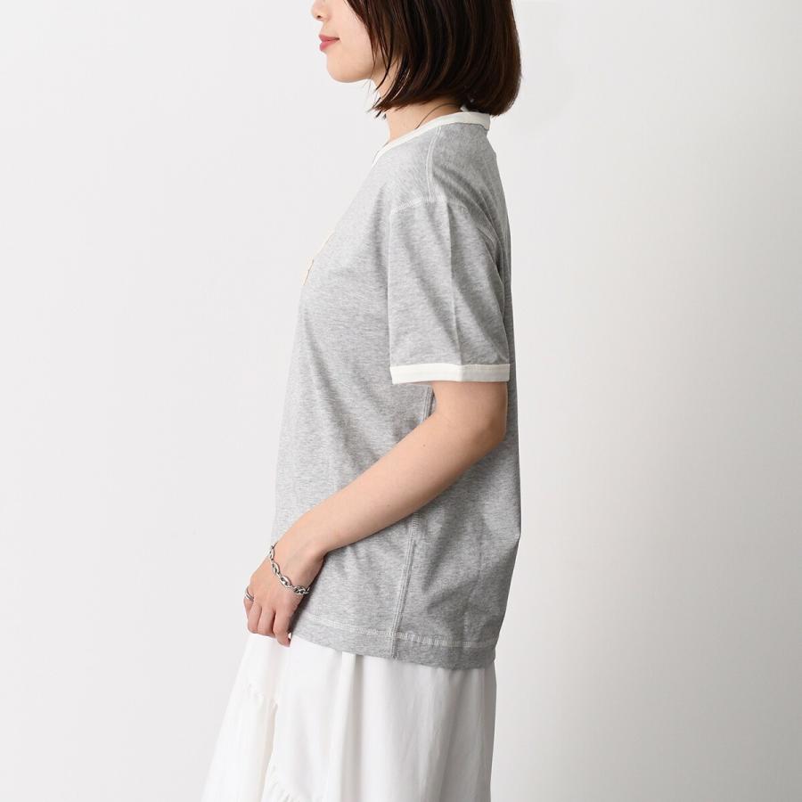 【5/31〜ポイント5倍】AMI ALEXANDRE MATTIUSSI アミパリス Tシャツ ニットパッチ クラシックフィット UTS371 724 レディース 爆買の画像