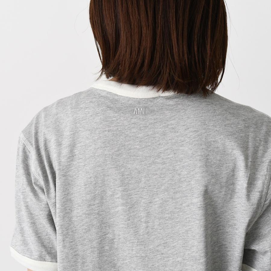 【5/31〜ポイント5倍】AMI ALEXANDRE MATTIUSSI アミパリス Tシャツ ニットパッチ クラシックフィット UTS371 724 レディース 爆買の画像