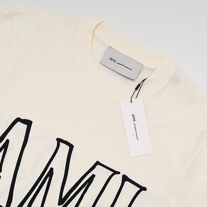 【5/31〜ポイント3倍】AMI ALEXANDRE MATTIUSSI アミパリス Tシャツ トップス Ami Paris ティック コットンジャージー プリント UTS380 爆買の画像