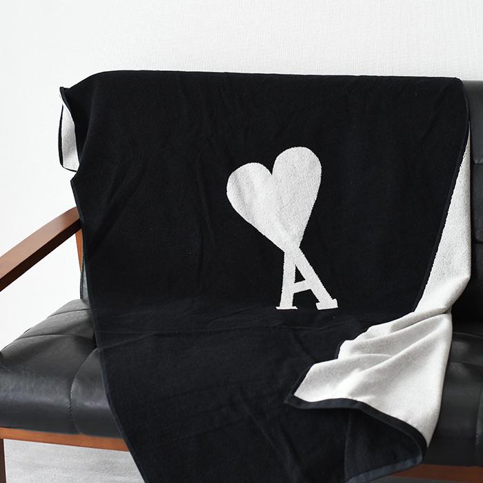 AMI PARIS｜ロゴ入り ビーチ タオル UTW935.340 AMI Alexandre Mattiussi ALEXANDRE MATTIUSSI アミ