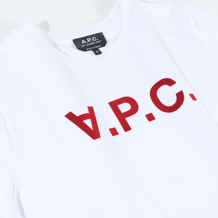 APC アーペーセー Tシャツ トップス VPC COBQX F26944 COBQX F26588 ロゴT レディース レッド ネイビー ホワイト ロゴ 半袖 春夏 クルーネック 人気｜selectshopfelice｜07