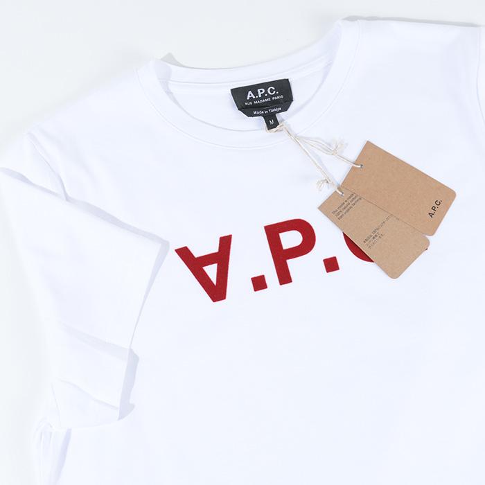 APC アーペーセー Tシャツ トップス VPC COBQX F26944 COBQX F26588 ロゴT レディース レッド ネイビー ホワイト ロゴ 半袖 春夏 クルーネック 人気｜selectshopfelice｜08