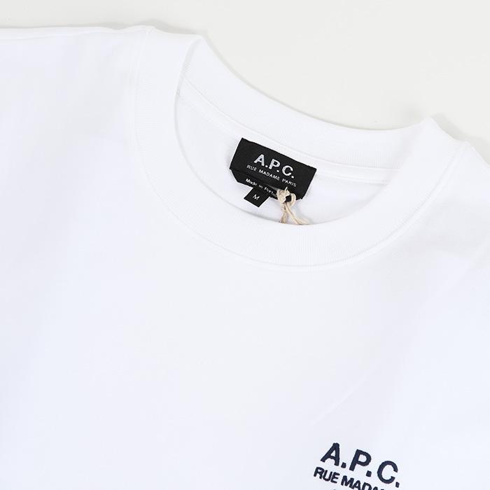 A.P.C. Denise Tシャツ　M 白　アーペーセー　APC 刺繍ロゴ A.P.C.（アーペーセー） APC トップス Tシャツ カットソー DENISE 長袖
