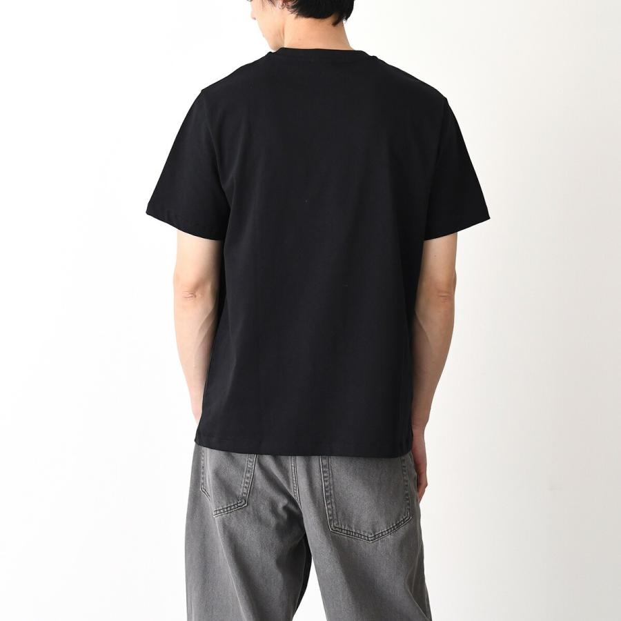 A.P.C APC アーペーセー Tシャツ Raymond COHBU M26388 ロゴT トップス メンズ ユニセックス ブラック ホワイト クルーネック クラシックカット 厚手 コットンの画像