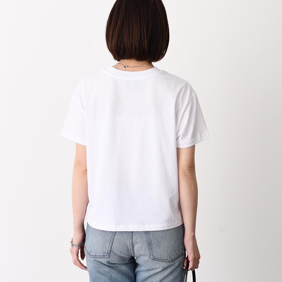 A.P.C アーペーセー Tシャツ トップス BOXY RUE MADAME COHBM F26389 コットン レディース ホワイト ロゴ 半袖 ボクシー シンプル 春 夏 カジュアル APCの画像