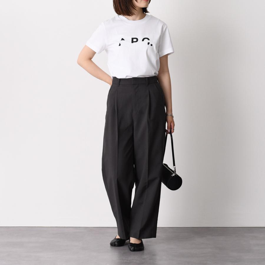 A.P.C アーペーセー Tシャツ TACHE BLANCHE COHBM M26458 レディース ユニセックス ホワイト カットソー コットン ロゴ 半袖 春夏の画像