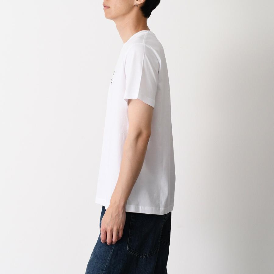 A.P.C アーペーセー Tシャツ TACHE BLANCHE COHBM M26458 メンズ ユニセックス ホワイト カットソー コットン ロゴ 半袖 春夏の画像