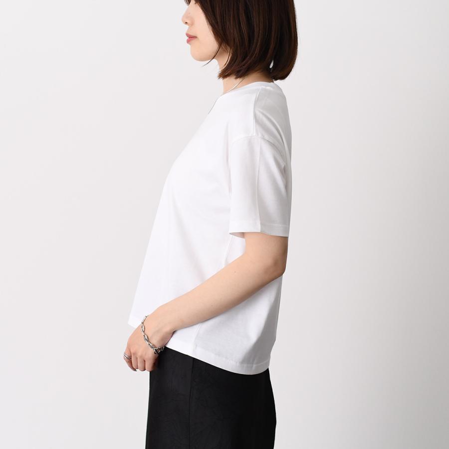 A.P.C アーペーセー Tシャツ BOXY MICRO LOGO Tシャツ COHBW F26387 レディース ホワイト ブラック オーガニックコットン マイクロロゴ 半袖 クルーネックの画像