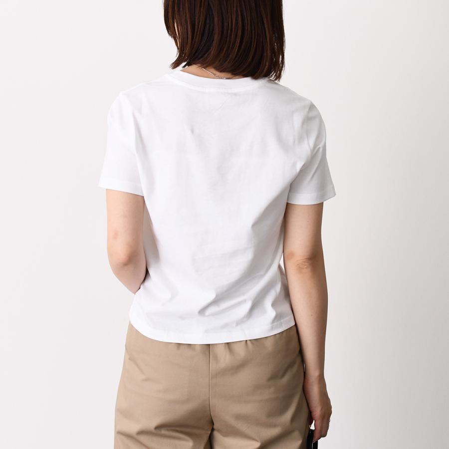 A.P.C アーペーセー Tシャツ MADAME A.P.C. クロップTシャツ COHBW F26559 レディース ホワイト コットン プリントロゴ 半袖 クルーネックの画像