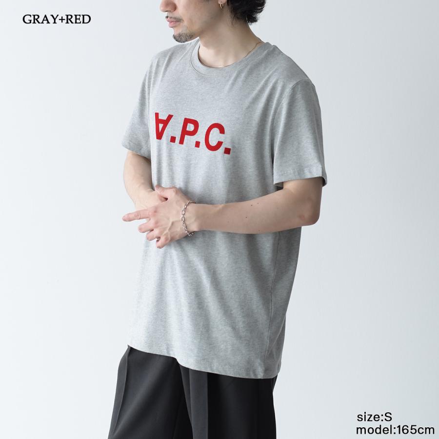 新品 A.P.C. メンズ Tシャツ ロゴ刺繍 アーペーセー A.P.C. (アーペーセー) ロゴ刺繍 クルーネック 半袖 Tシャツ