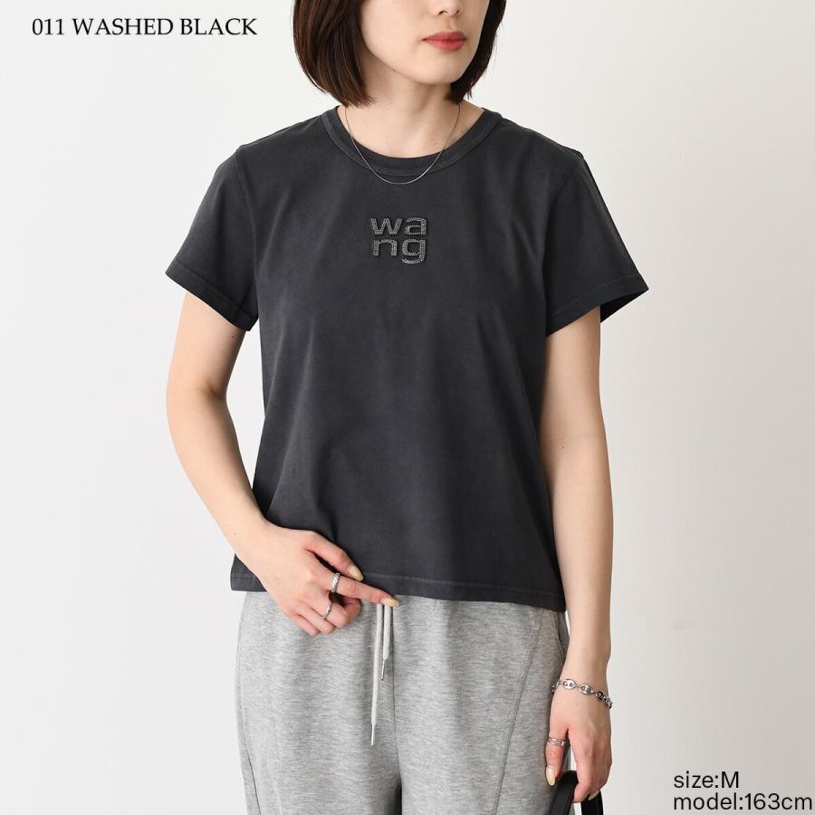 ［ALEXANDER WANG］ Tシャツワンピース 黒 alexanderwang（アレキサンダー・ワン） Tシャツ クリスタル