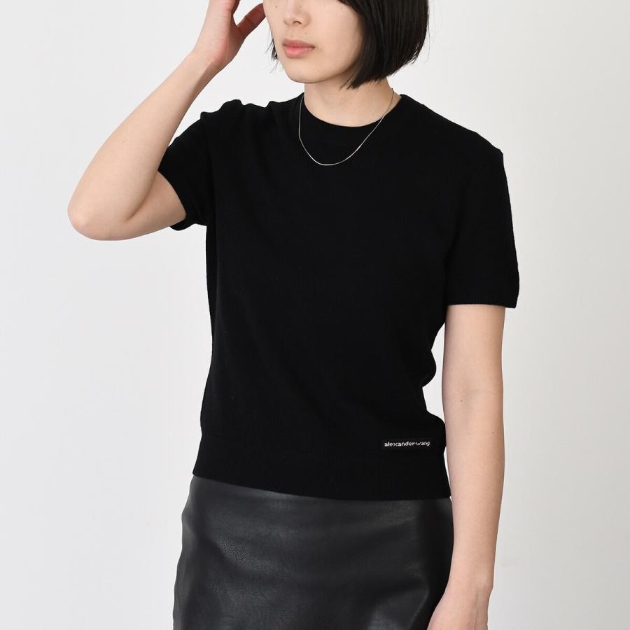 Alexander wang ショート丈半袖Tシャツ alexanderwang アレキサンダーワング アシッドウォッシュジャージー