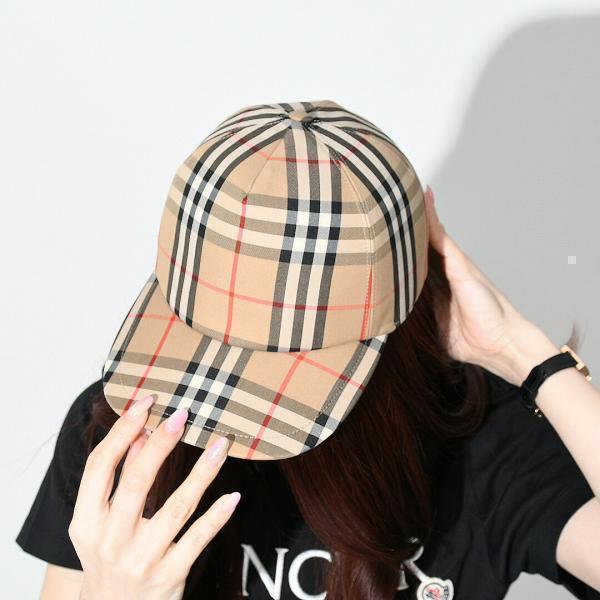 直営店【BURBERRY】トロピカルギャバジンベースボールキャップ 特注品