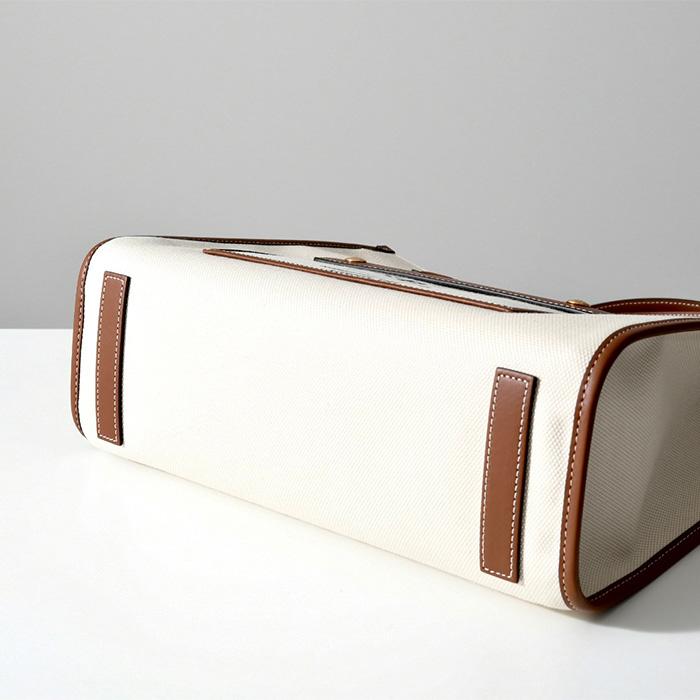BURBERRY（バーバリー） トートバッグ フレヤトート キャンバス レザー