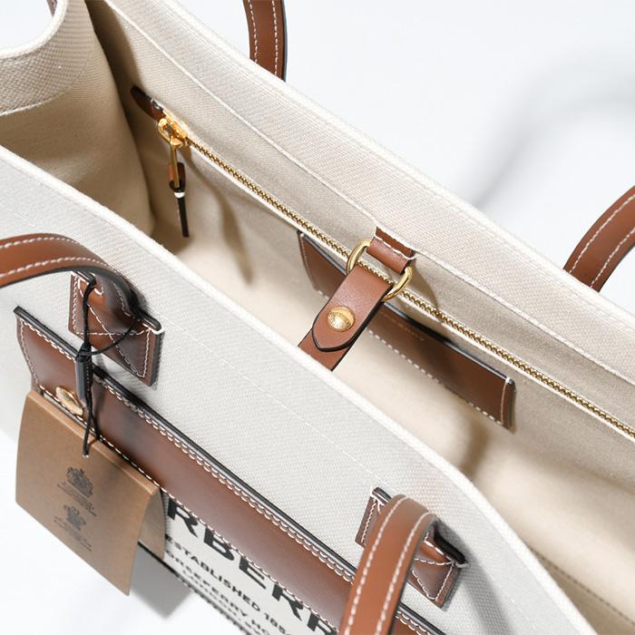 BURBERRY（バーバリー） トートバッグ フレヤトート キャンバス レザー