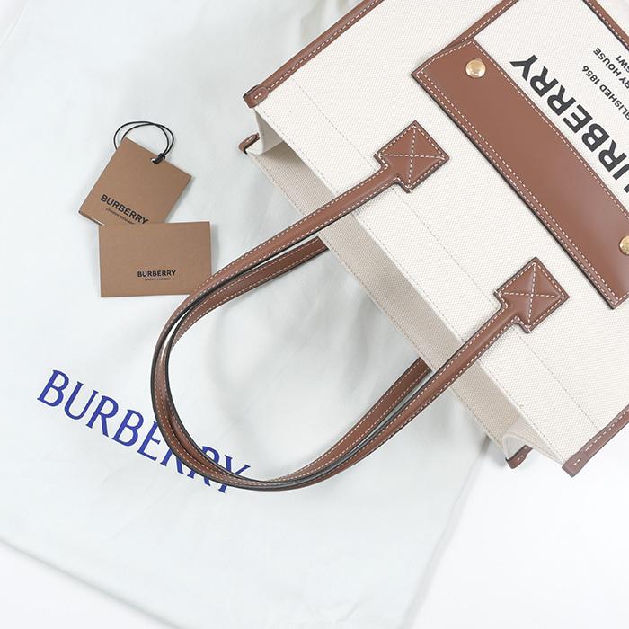 BURBERRY（バーバリー） トートバッグ フレヤトート キャンバス レザー