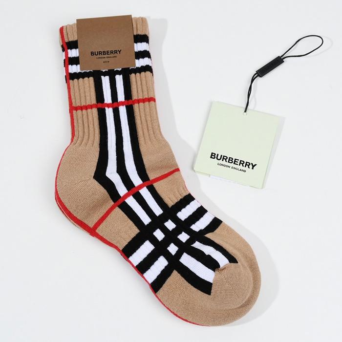 新品未使用 BURBERRY バーバリー ロゴ ソックス M - 通販 - olgapuri.org