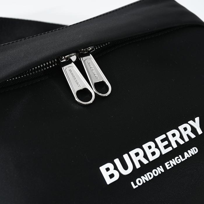 Burberry バーバリー キルティング ローラ ベルトバッグ 黒 TB ロゴ