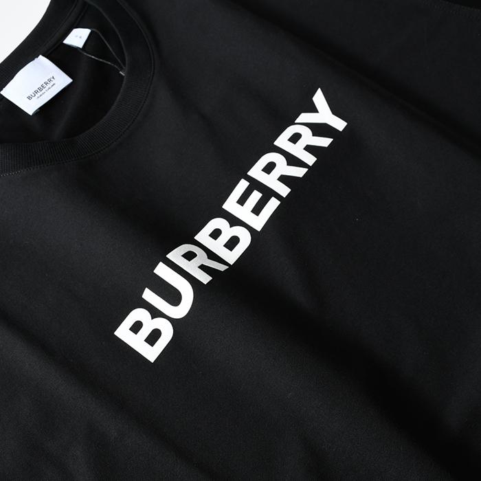 安全Shopping ♣︎ バーバリーロゴ プリント Tシャツ シンプル ユニ