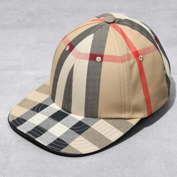 BURBERRY ベージュ チェック キャップ BURBERRY（バーバリー） バーバリーキャップ BURBERRY TBロゴ
