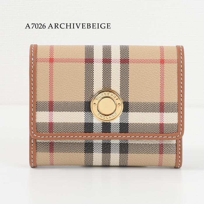 BURBERRY（バーバリー） 財布 ミニ財布 折りたたみ財布 チェックレザー
