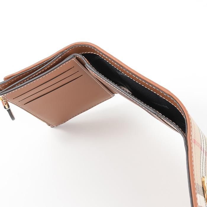 BURBERRY（バーバリー） 財布 ミニ財布 折りたたみ財布 チェックレザー