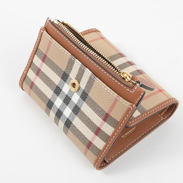 BURBERRY（バーバリー） 財布 ミニ財布 折りたたみ財布 チェックレザー