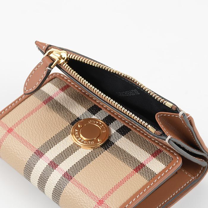 BURBERRY（バーバリー） 財布 ミニ財布 折りたたみ財布 チェックレザー