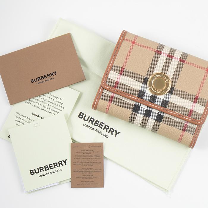 BURBERRY バーバリーチェック スモールウォレット 付属品付き Burberry バーバリー スモール チェック ジップウォレット (Burberry