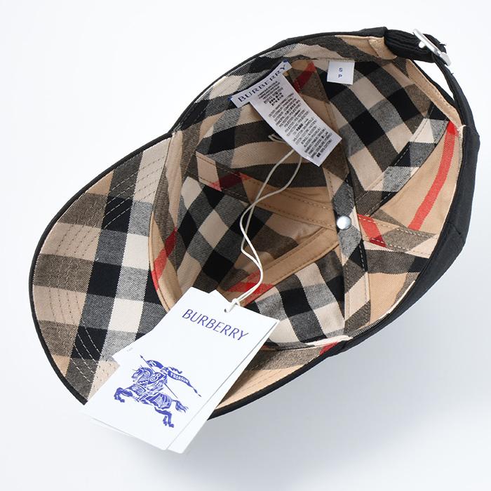 即日発送 BURBERRY コットンベースボールキャップ BURBERRY（バーバリー） 帽子 コットンブレンドベースボールキャップ
