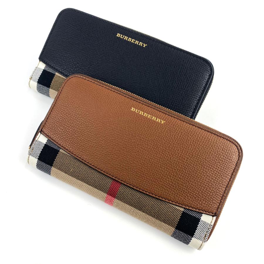 Burberry バーバリー 財布 長財布 チェック柄 バイカラー ラウンドzip Brown Black ブラウン ブラック プレゼント ギフト Burberry l セレクトショップ Felice Yahoo 店 通販 Yahoo ショッピング