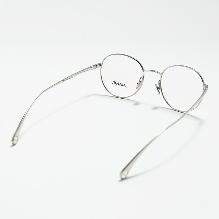 ■美品■　シャネル オーバルシェイプオプティカル ココ 眼鏡 サングラス 度入り クリア シルバー 2209 C.124 47□20 140 【405174】7 □美品□ シャネル オーバルシェイプオプティカル ココ 眼鏡