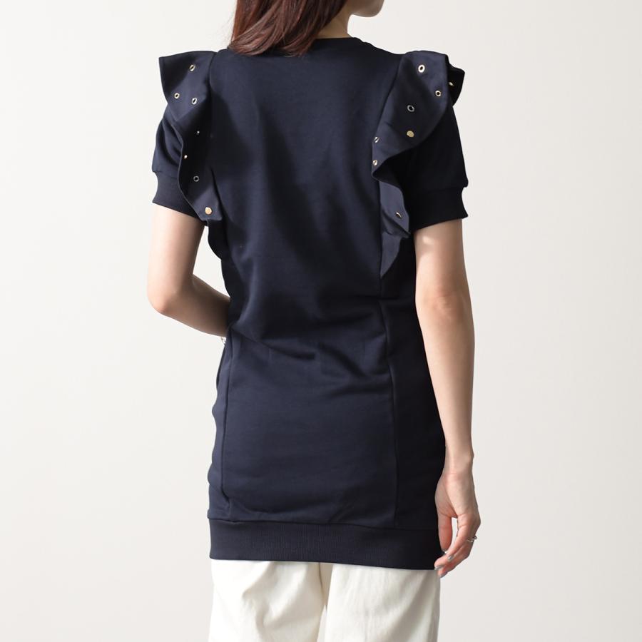 Chloeネイビー Vネックセーター48