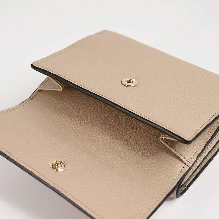 美品☆クロエ☆ミニ財布☆グレージュ Chloe（クロエ） 財布 二つ折り財布 Alphabetコンパクト ウォレット